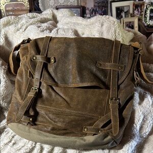 Territory Ahead Leather Men's Satchel- Vintage